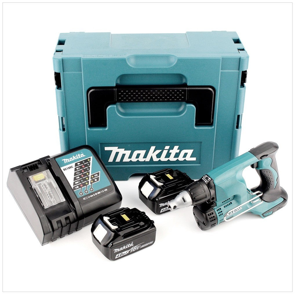 Makita DFS 450 RMJ Akku Schnellbauschrauber 18 V + 2x Akkus 4,0Ah + Ladegerät  im Makpac - Toolbrothers