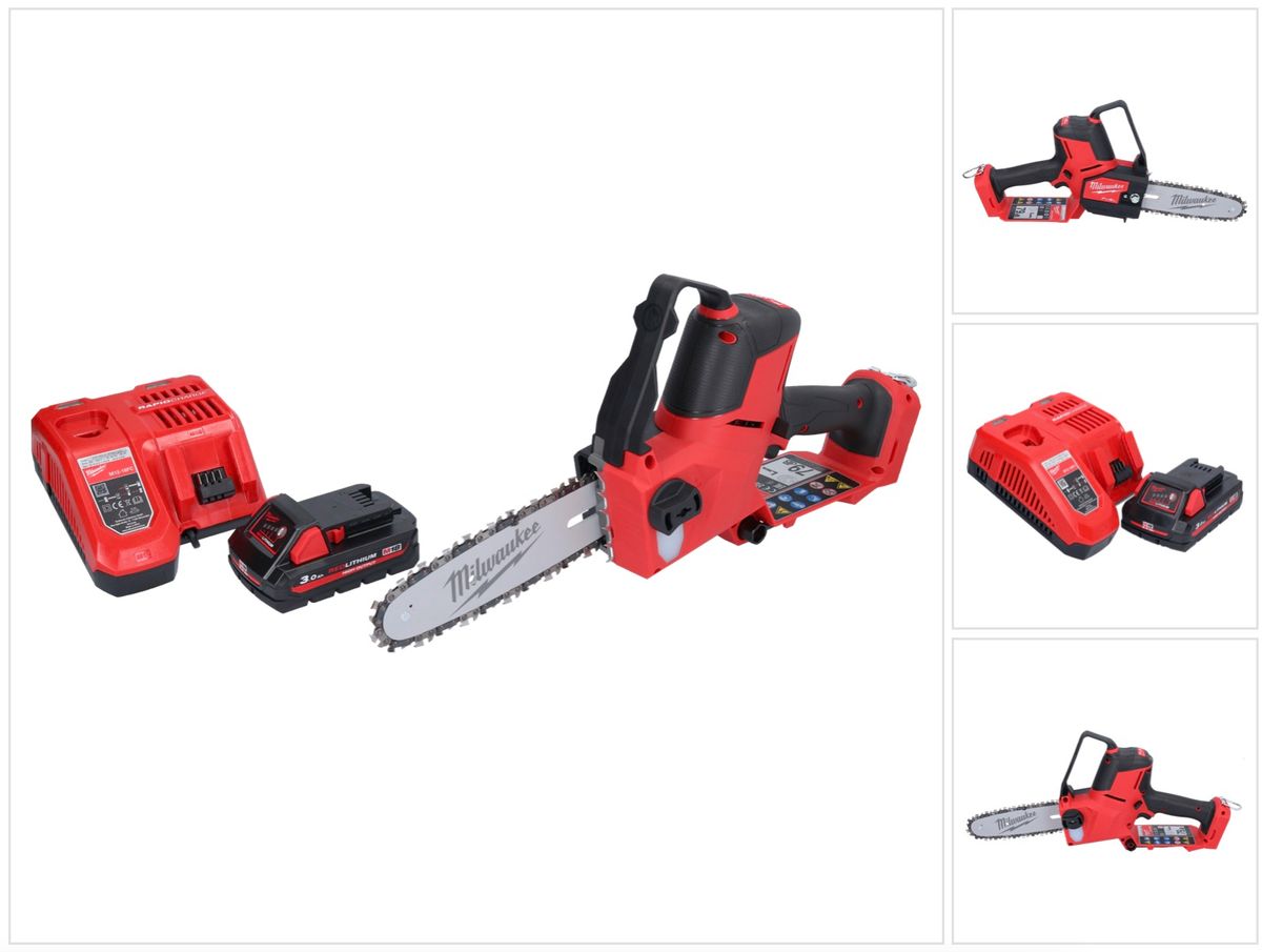 Milwaukee M18 FHS20-301 Akku Astsäge 18 V 20 cm + 1x Akku 3,0 Ah + Ladegerät - Toolbrothers