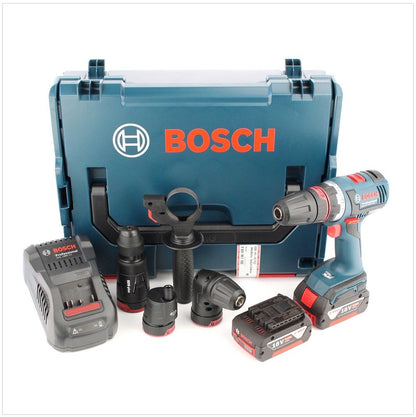 Bosch GSR 18 V-EC FC2 Akku Bohrschrauber in L-Boxx mit GAL 1880 Ladegerät und 2x GBA 6 Ah Akku und Bohrfutter GFA GEA GWA GHA FC2 - Toolbrothers