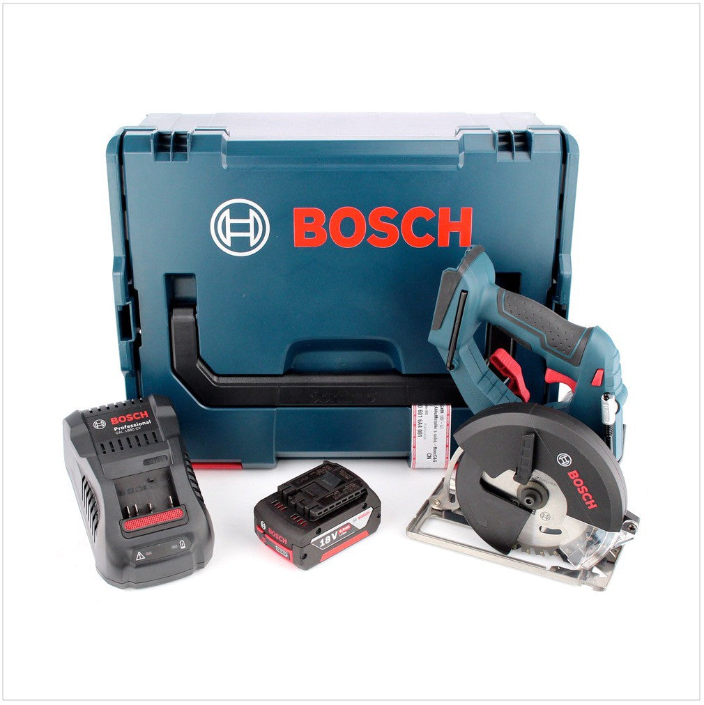 Bosch GKM 18 V-LI Professional Akku Metall Kreissäge 136 mm in L-Boxx mit GAL 1880 CV Ladegerät und 1x GBA 6 Ah Akku - Toolbrothers