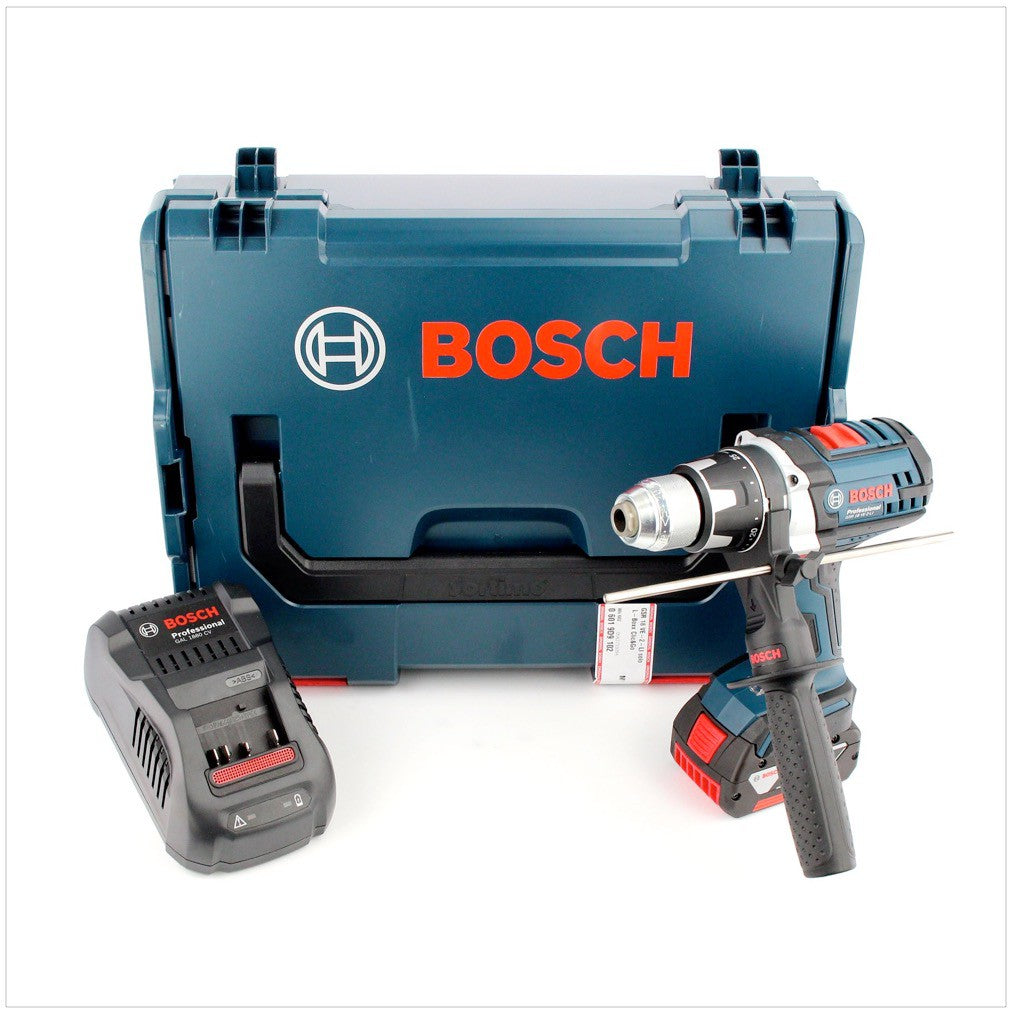 Bosch GSR 18 VE-2-LI Professional Akku Bohrschrauber in L-Boxx mit Ladegerät GAL 1880 und 1x GBA 6 Ah Akku - Toolbrothers