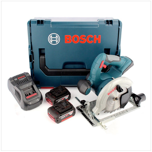 Bosch GKS 18 V-LI Professional 18 V 165 mm Akku Kreissäge mit L-Boxx, Schnellladegerät und 2x GBA 6 Ah Akku - Toolbrothers