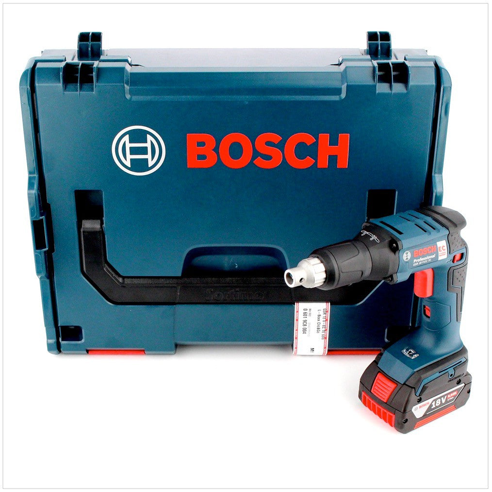 Bosch GSR 18 V-EC TE Akku Trockenbauschrauber 18V 25Nm Brushless + 1x Akku 6,0Ah + L-Boxx - ohne Ladegerät - Toolbrothers