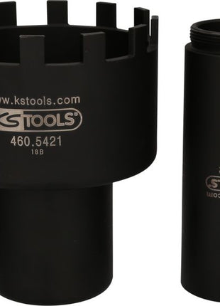 KS TOOLS Nutmuttern-Schlüssel-Satz mit 3 Führungsrohren für Mercedes, Ø 105,5 mm , 4-tlg ( 460.5420 ) - Toolbrothers