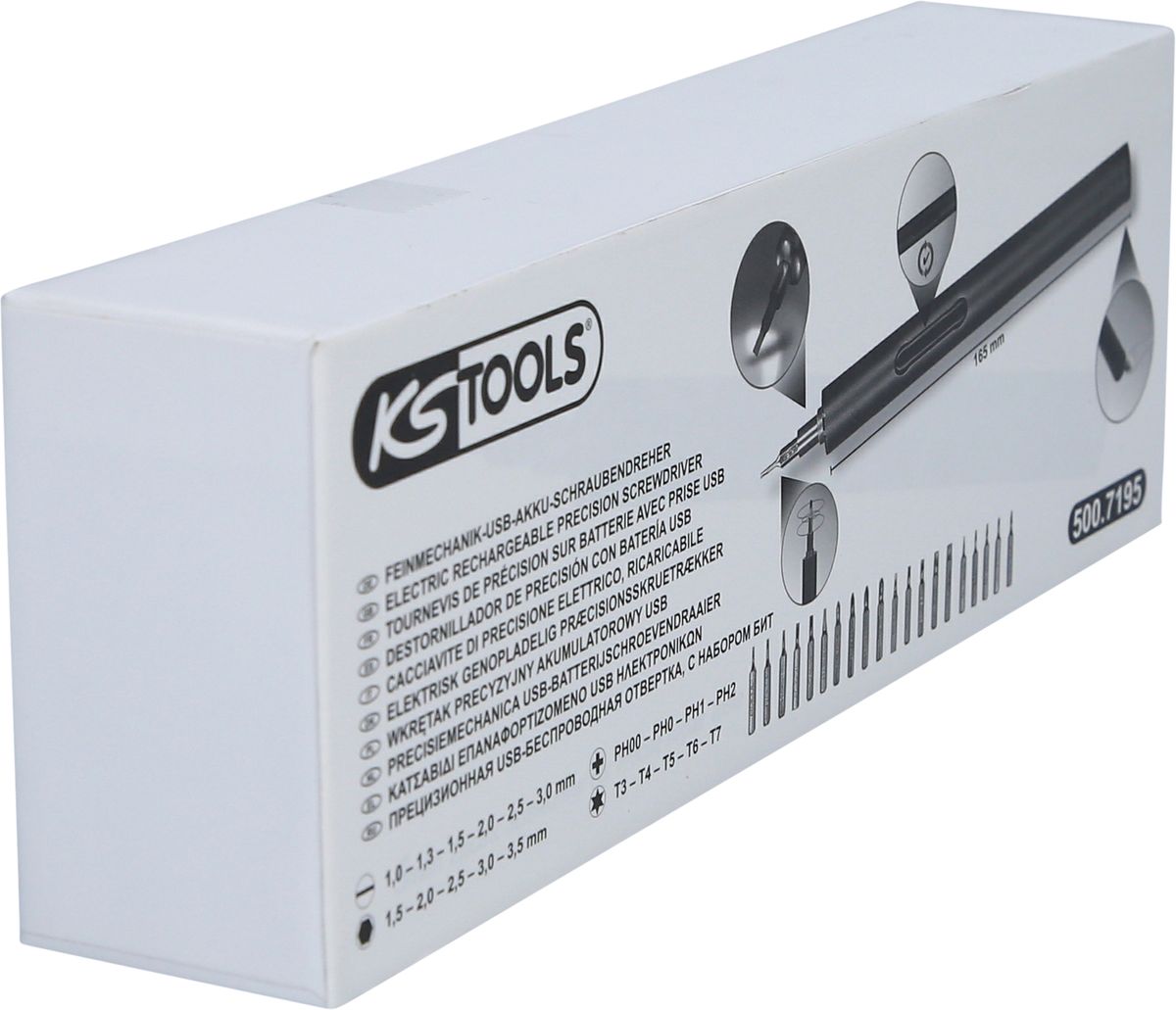 KS TOOLS Feinmechanik-USB-Akku-Schraubendreher ( 500.7195 ) - Toolbrothers