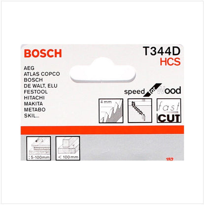 Bosch T 344 D Stichsägeblätter Special for Wood 3 Stk. 152 mm ( 2608637944 ) - Toolbrothers