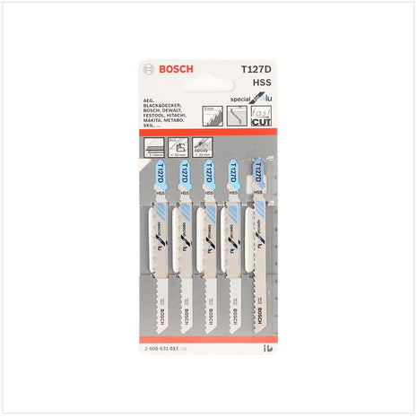 Bosch T 127 D Stichsägeblätter Special for Alu 5 Stk. 100 mm ( 2608631017 ) - Toolbrothers