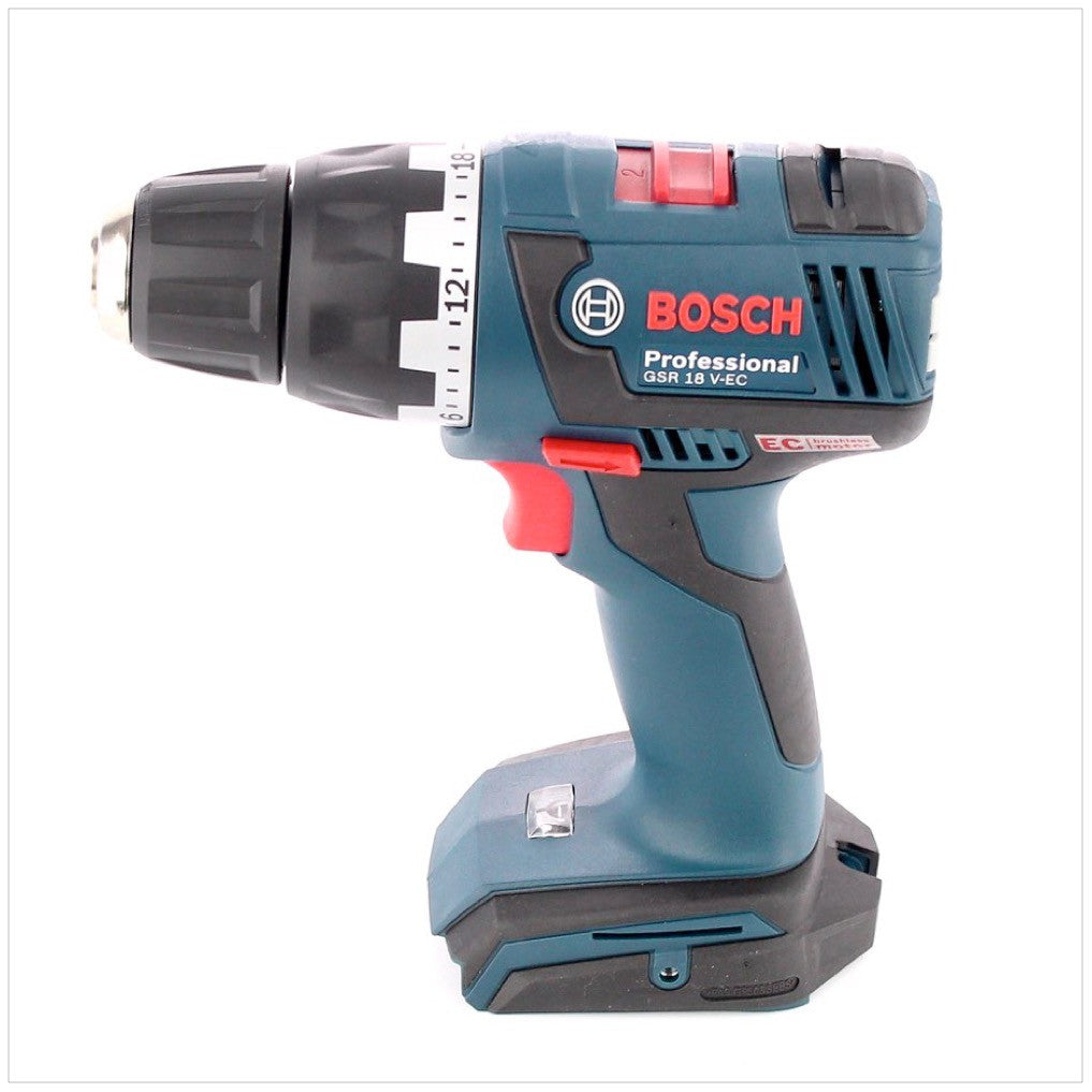 Bosch GSR 18 V-EC Akku Bohrschrauber mit 2x Akku 4 Ah, AL1860 Ladegerät, L-Boxx und Bit Set ( 0615990GB4 ) - Toolbrothers