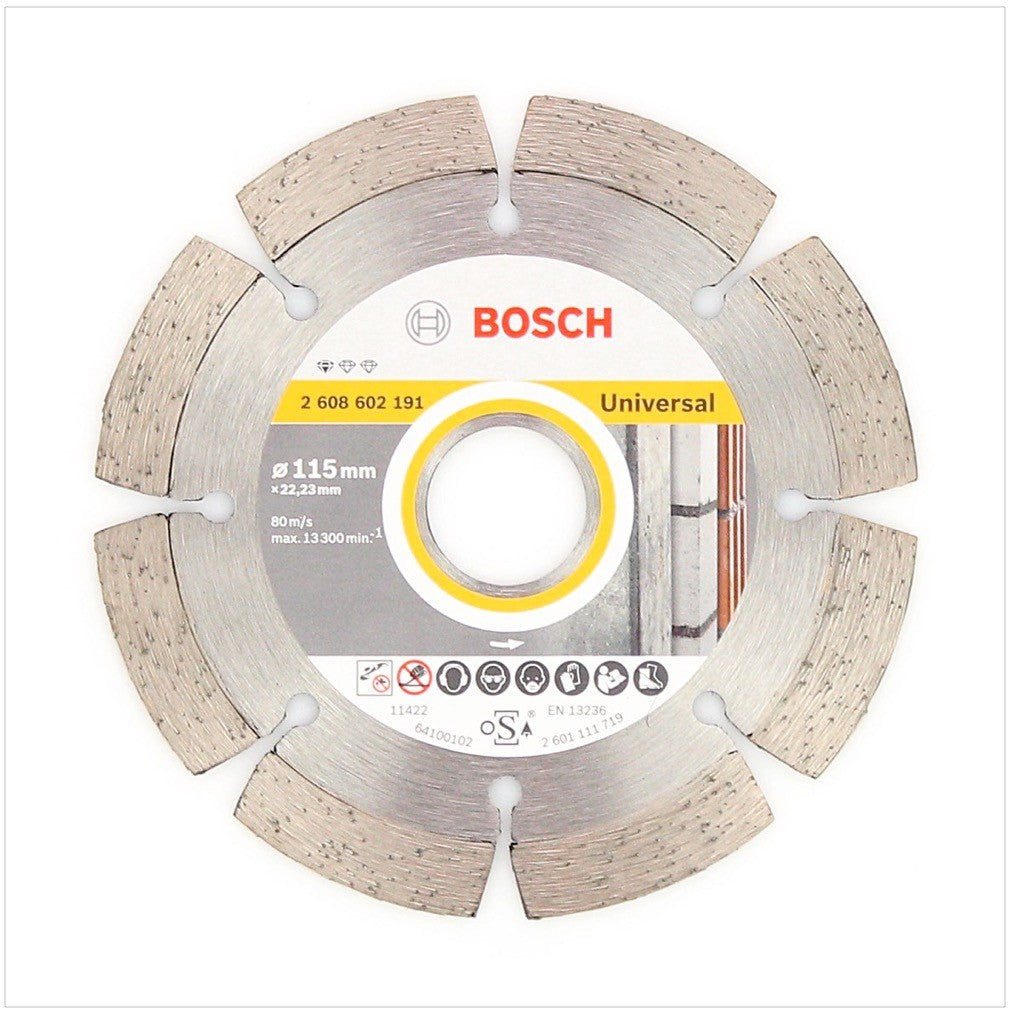 Bosch Diamant Trennscheibe 115 x 22,23 mm Standard for Universal ( 2608602191 ) - Toolbrothers