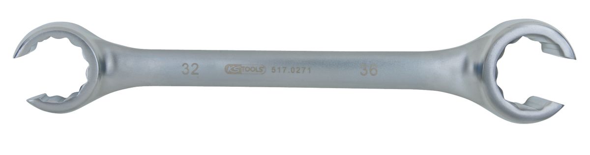 KS TOOLS Offener Doppel-Ringschlüssel, abgewinkelt, 32x36mm ( 517.0271 ) - Toolbrothers