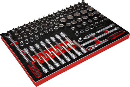 KS TOOLS 1/2'' Steckschlüssel-Satz in Schaumstoffeinlage, 95-tlg ( 811.0095 )