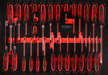 KS TOOLS Schraubendreher-Satz in Schaumstoffeinlage, 27-tlg ( 811.1027 ) - Toolbrothers