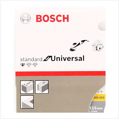 Bosch Diamant Trennscheiben 2 er Set 115 x 22,23 mm Standard for Universal ( 2608602191 ) - Toolbrothers