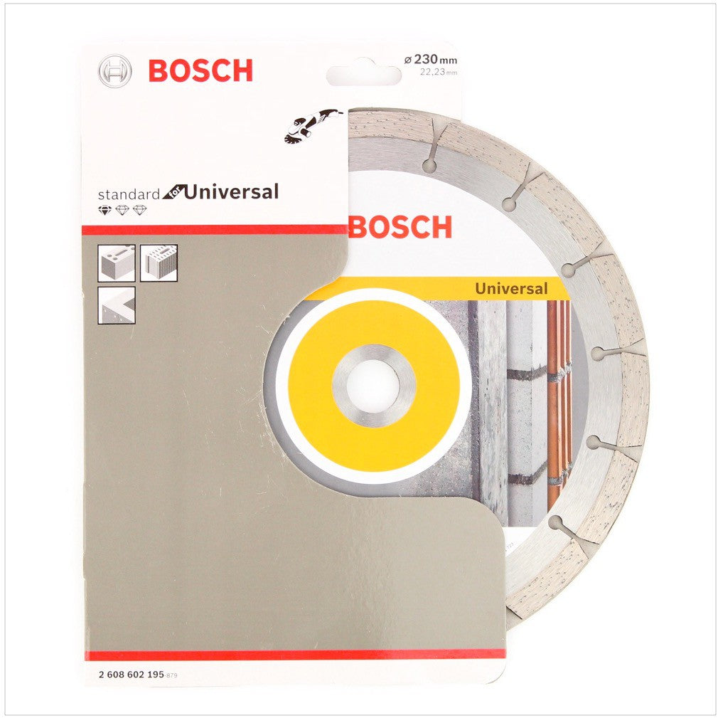 Bosch Standard Universal Diamant Trennscheibe 230 mm 3 Stk. ( 3x 2608615065 ) Beton Aufnahme 22,23 mm - Toolbrothers