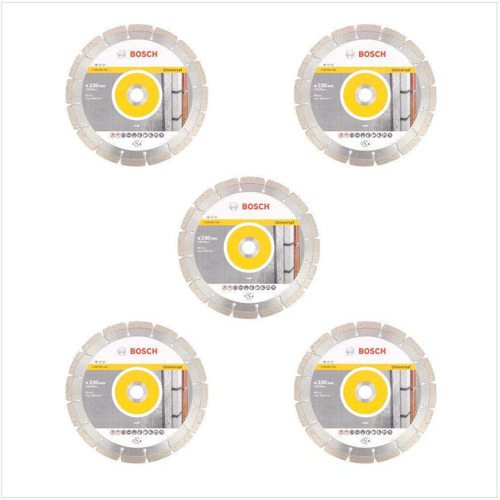 Bosch Standard for Universal Diamant Trennscheibe 230x2,6x22,23mm 5 Stk. ( 5x 2608615065 ) - Toolbrothers