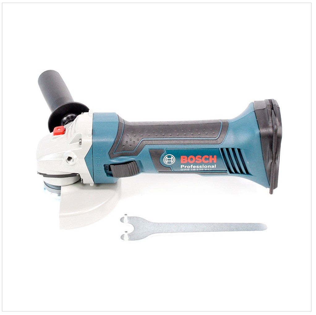 Bosch GWS 18-125 V-LI 125 mm Professional Akku Winkelschleifer mit Einlage L-Boxx ready und 2 x Trennscheiben - Toolbrothers