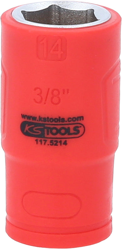 KS TOOLS 3/8" Isolierte Stecknuss, 14mm ( 117.5214 ) - Toolbrothers