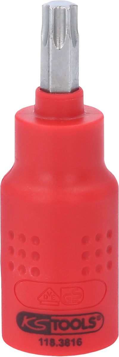 KS TOOLS 3/8" Isolierte Bit-Stecknuss Torx, T40, 60mm ( 118.3816 ) - Toolbrothers