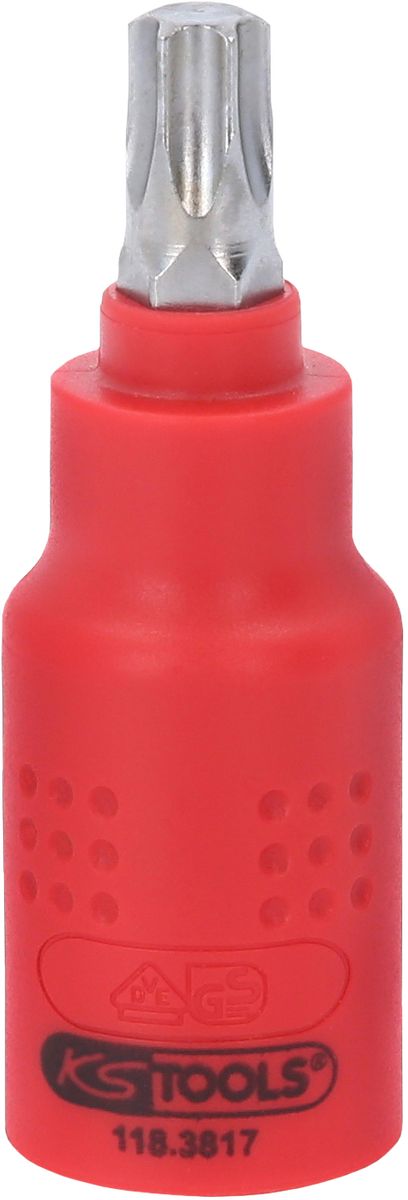 KS TOOLS 3/8" Isolierte Bit-Stecknuss Torx, T45, 60mm ( 118.3817 ) - Toolbrothers