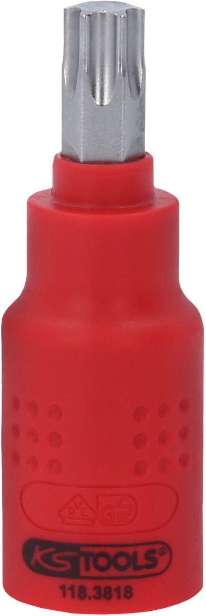 KS TOOLS 3/8" Isolierte Bit-Stecknuss Torx, T50, 60mm ( 118.3818 ) - Toolbrothers