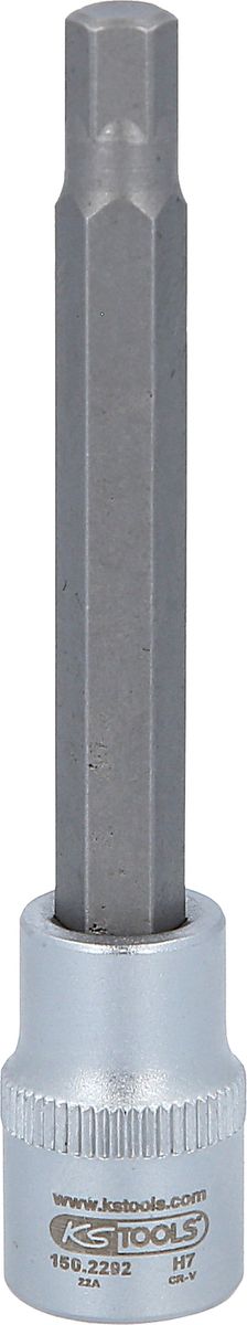 KS TOOLS 3/8" Bit-Stecknuss für Innensechskant-Schrauben am Bremssattel, 7 mm, 92 mm lang ( 150.2292 ) - Toolbrothers