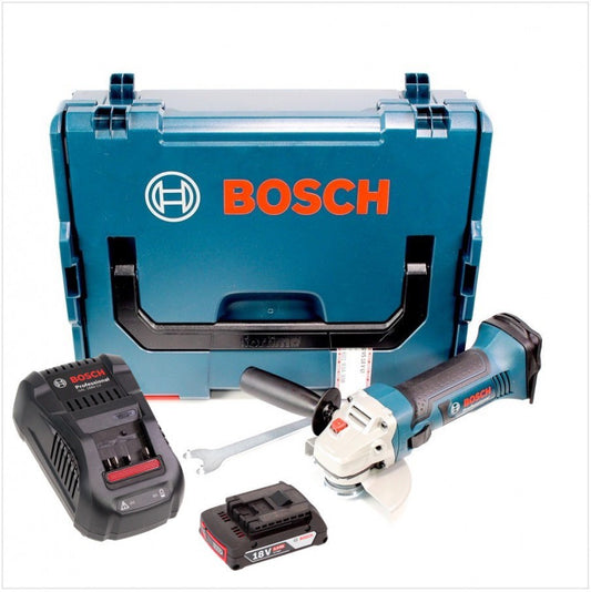 Bosch GWS 18-125 V-LI Akku Winkelschleifer 18V 125mm + 1x Akku 2,0Ah + Ladegerät + L-Boxx - Toolbrothers