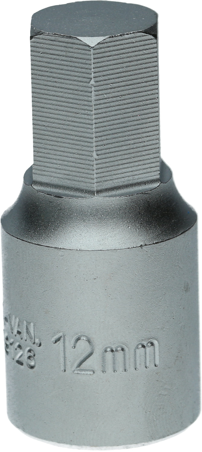 KS TOOLS Douille pour embout de service d'huile 3/8" pour vis à six pans creux, 12 mm (150.9126)