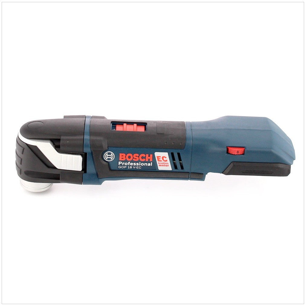 Bosch GOP 18 V-EC Professional brushless Akku Multi Cutter in L-Boxx + 1x GBA 2 Ah Akku mit GAL 1880 Ladegerät und 20 tlg. Zubehör-Set - Toolbrothers