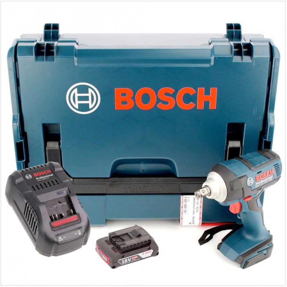 Bosch GDS 18 V-EC 250 Akku Drehschlagschrauber 18V 250Nm Brushless + 1x Akku 2,0Ah + Ladegerät + L-Boxx - Toolbrothers