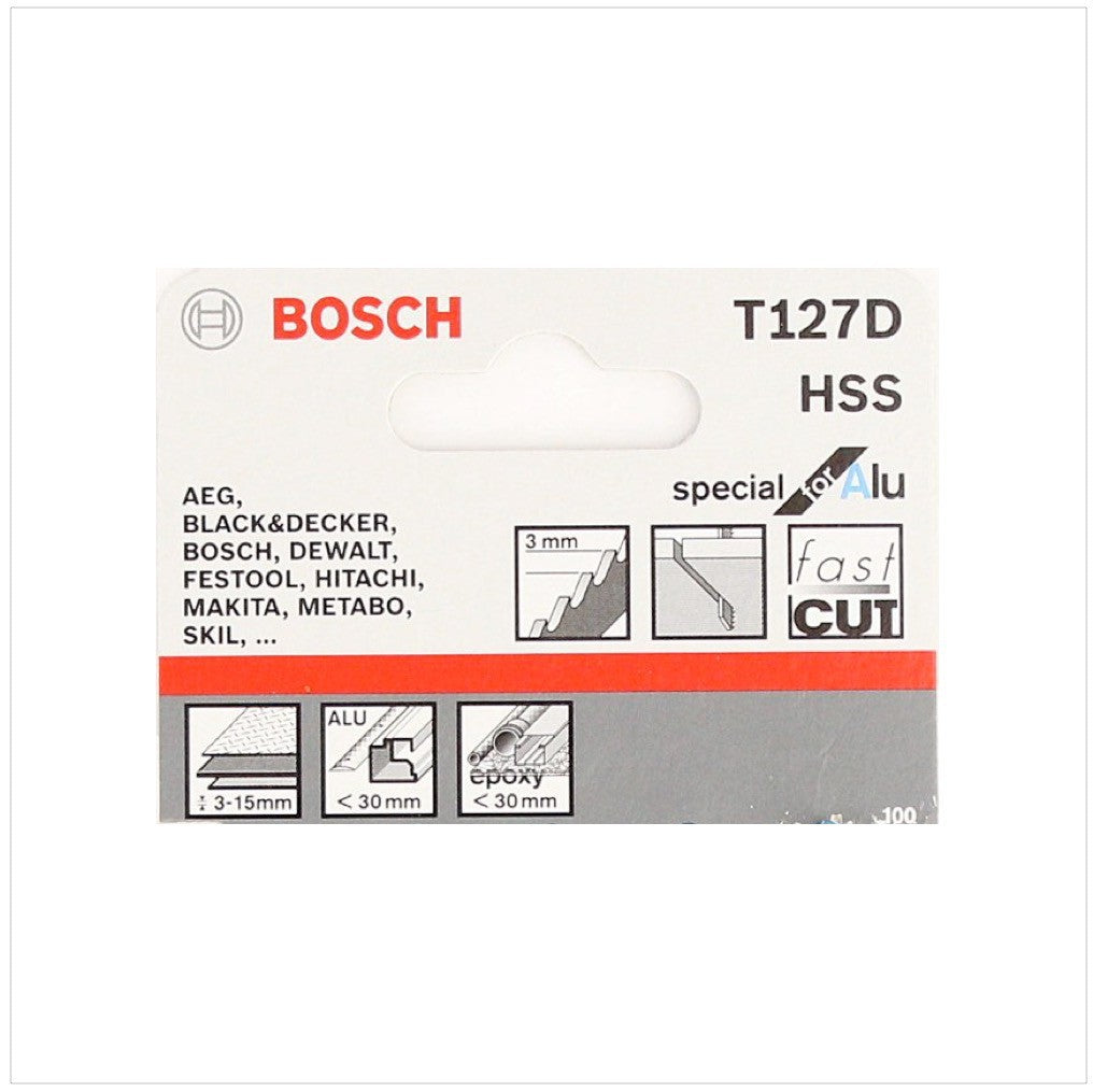 Bosch T 127 D Stichsägeblätter Special for Alu 25 Stk. 100 mm ( 2608631017 ) - Toolbrothers