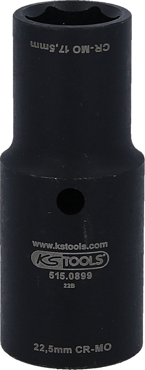 KS TOOLS 1/2" Spezial-Alu-Felgen 2 in 1 Kraft-Stecknuss, 17,5 / 22,5 mm ( 515.0899 ) - Toolbrothers