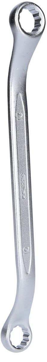 KS TOOLS Doppel-Ringschlüssel, leicht gekröpft, 12x13mm ( 517.0874 ) - Toolbrothers