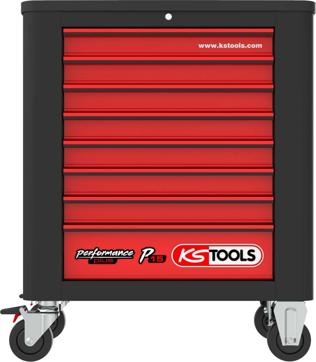 KS TOOLS Performanceplus set de dessertes d'atelier P15 avec 279 outils pour 5 tiroirs (815.5279)