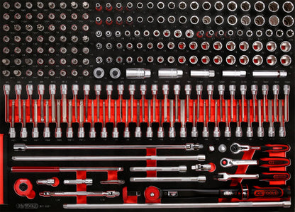 KS TOOLS 3/8'' Steckschlüssel-Satz in Schaumstoffeinlage, 221-tlg ( 821.0221 )