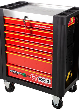 Carro de taller KS TOOLS PERFORMANCEplus e10 NEGRO/ROJO con 7 cajones (873.0007)