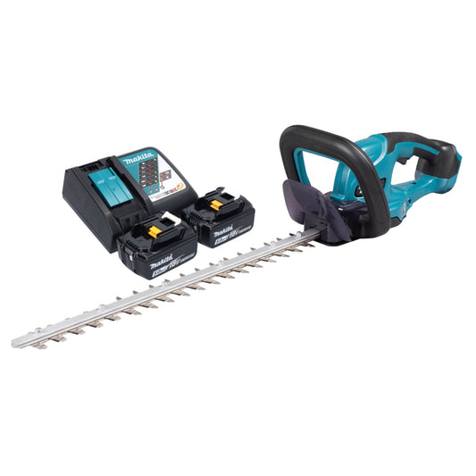 Taille-haie à batterie Makita DUH 507 RT2 18 V 50 cm + 2x batteries 5,0 Ah + chargeur