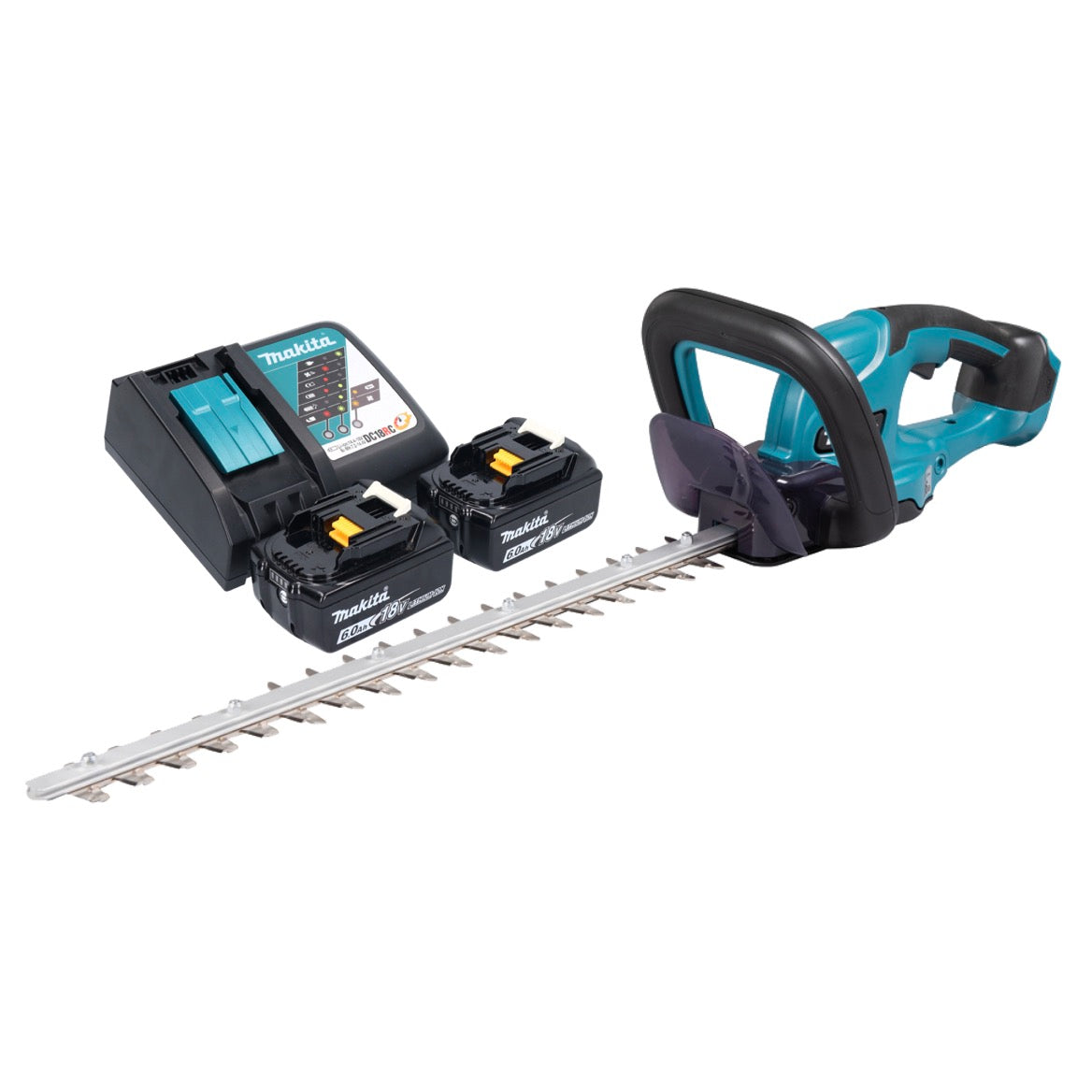 Taille-haie à batterie Makita DUH 507 RG2 18 V 50 cm + 2x batteries 6,0 Ah + chargeur