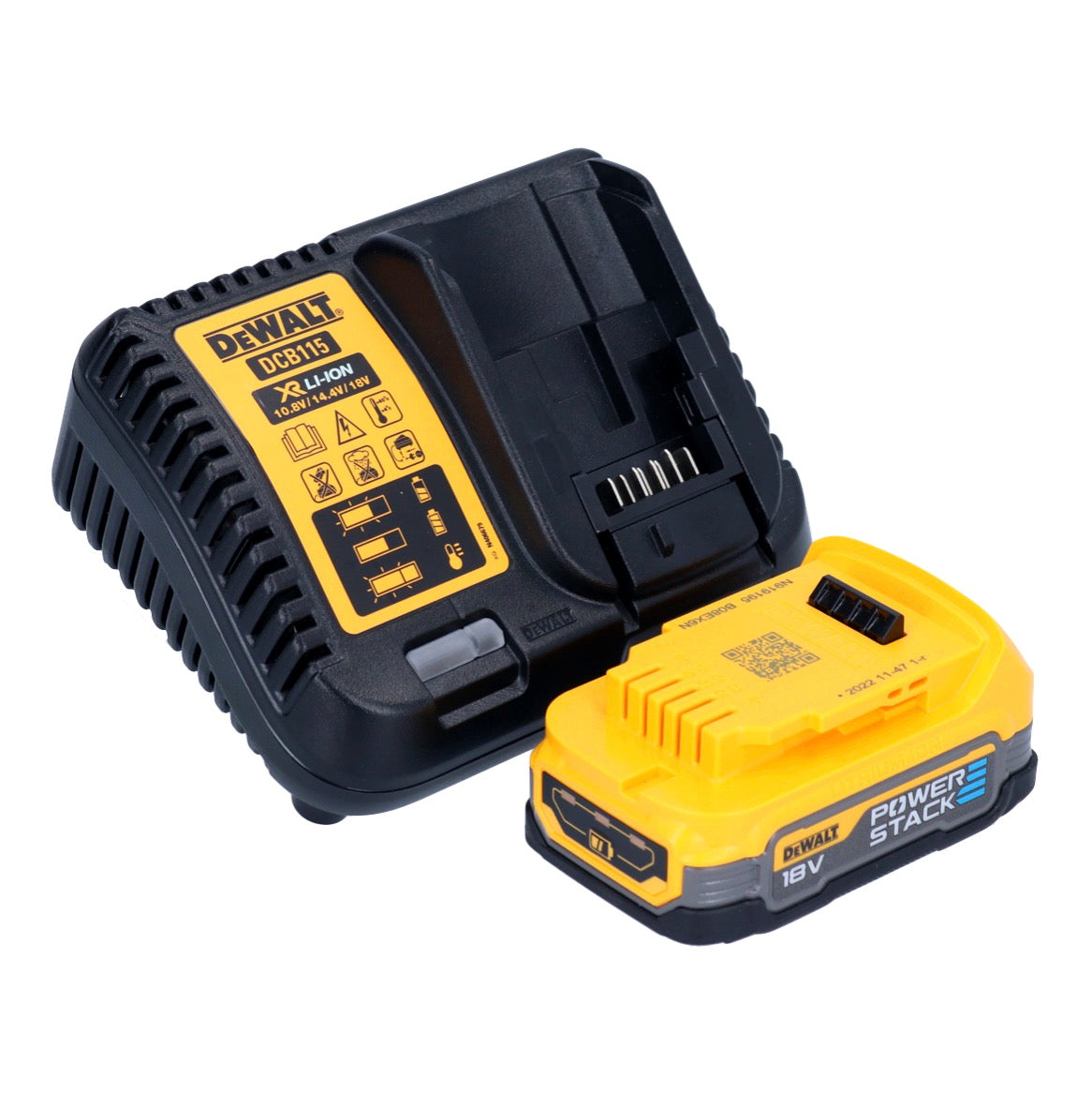 DeWalt DCF 850 E1 Akku Schlagschrauber 18 V 205 Nm 1/4" Brushless + 1x Akku 1,7 Ah + Ladegerät - Toolbrothers