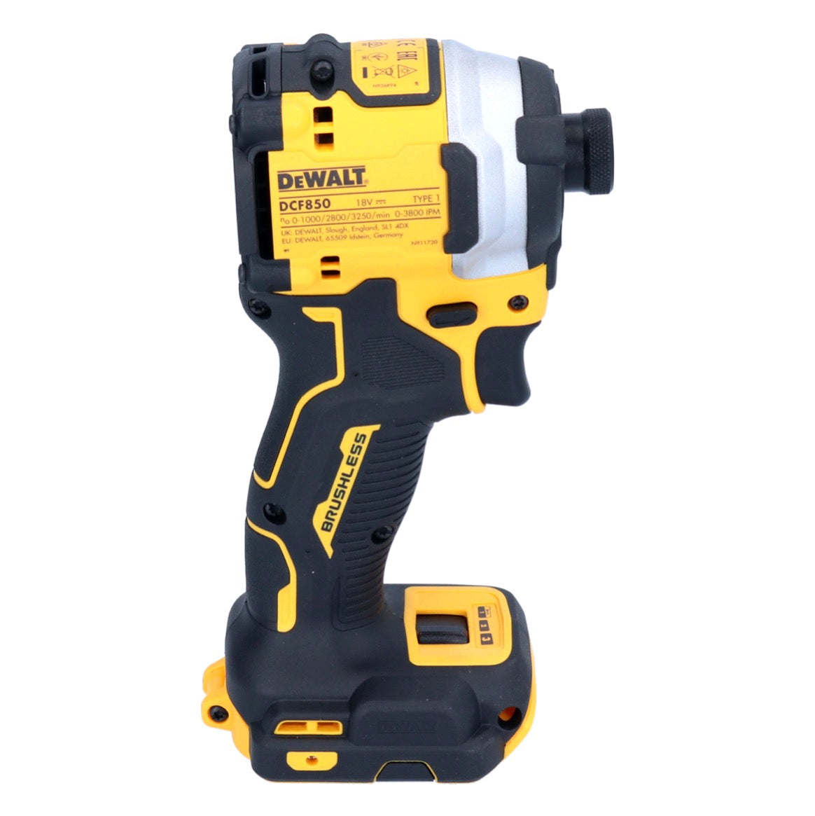 DeWalt DCF 850 D2 Akku Schlagschrauber 18 V 205 Nm 1/4" Brushless + 2x Akku 2,0 Ah + Ladegerät - Toolbrothers