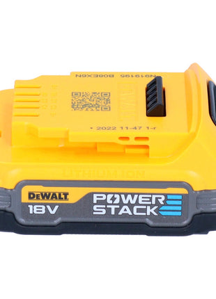 DeWalt Akku Set DCBP 034 E2 2x Powerstack Akku 18 V 1,7 Ah / 1700 mAh XR Li-Ion - mit Ladestandanzeige - Toolbrothers