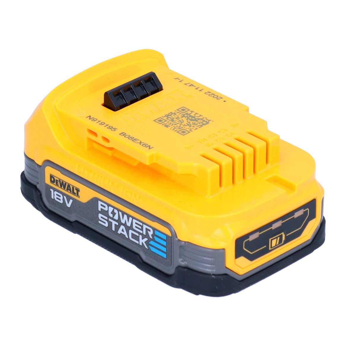 DeWalt Akku Set DCBP 034 E4 4x Powerstack Akku 18 V 1,7 Ah / 1700 mAh XR Li-Ion - mit Ladestandanzeige - Toolbrothers