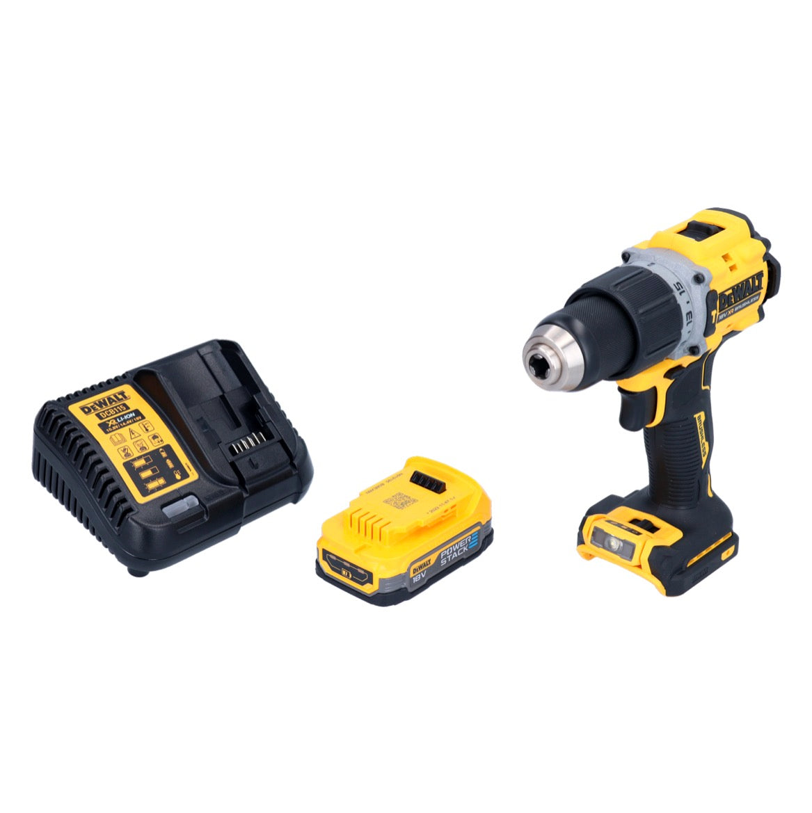 DeWalt DCD 805 E1 Akku Schlagbohrschrauber 18 V 90 Nm Brushless + 1x Akku 1,7 Ah + Ladegerät - Toolbrothers