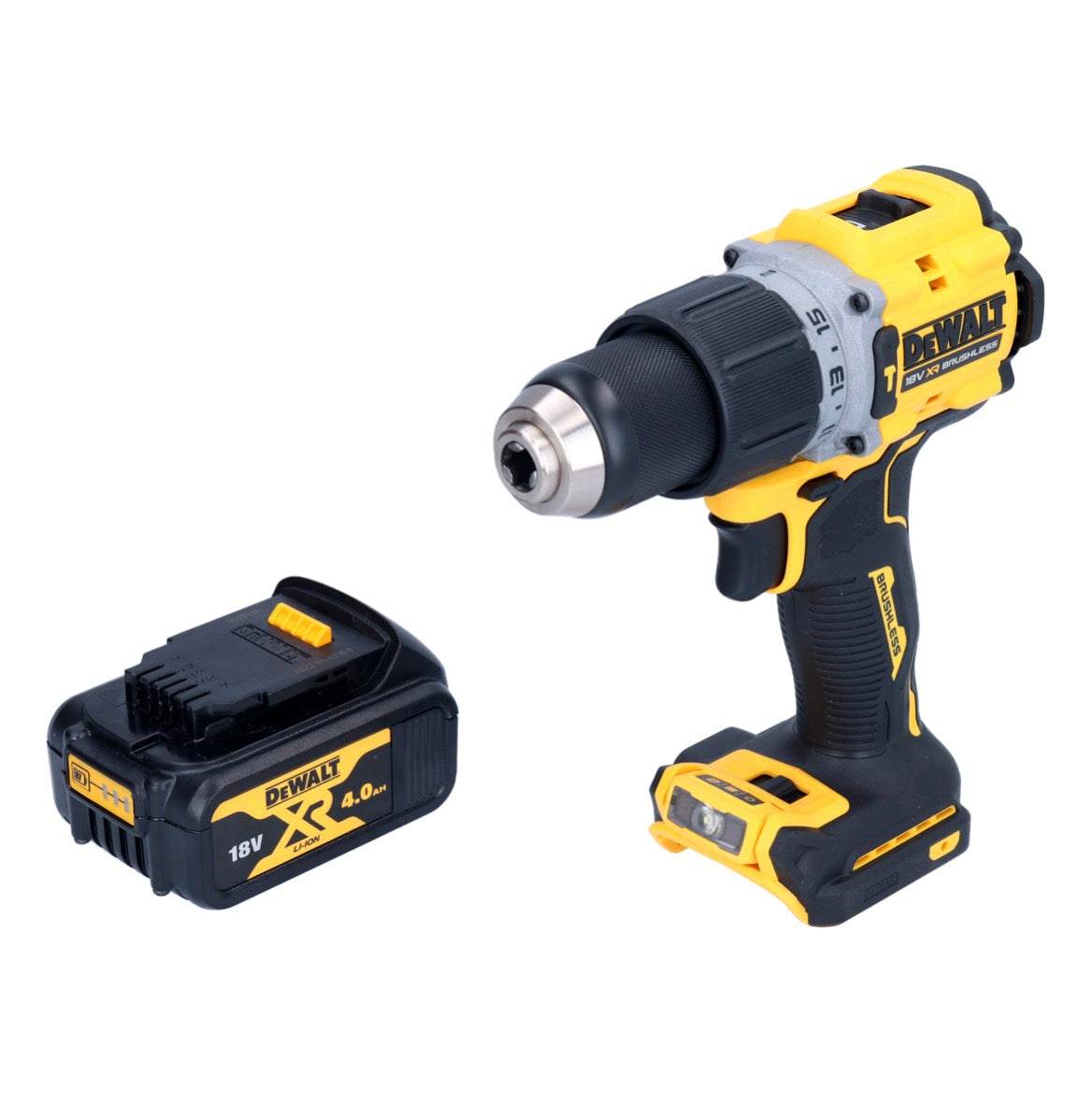 DeWalt DCD 805 N Akku Schlagbohrschrauber 18 V 90 Nm Brushless + 1x Akku 4,0 Ah - ohne Ladegerät - Toolbrothers