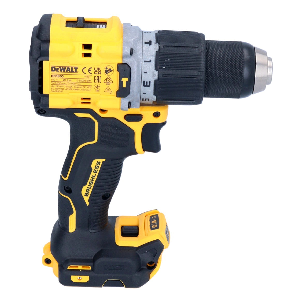 DeWalt DCD 805 M2 Akku Schlagbohrschrauber 18 V 90 Nm Brushless + 2x Akku 4,0 Ah + Ladegerät - Toolbrothers