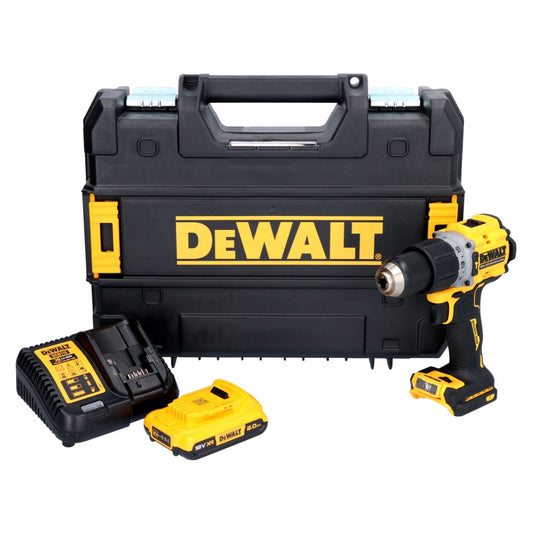 DeWalt DCD 805 D1T Akku Schlagbohrschrauber 18 V 90 Nm Brushless + 1x Akku 2,0 Ah + Ladegerät + TSTAK - Toolbrothers