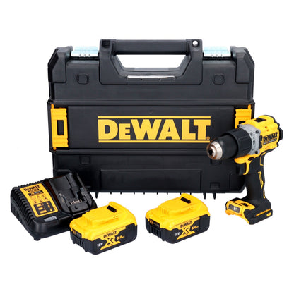 DeWalt DCD 805 P2T Akku Schlagbohrschrauber 18 V 90 Nm Brushless + 2x Akku 5,0 Ah + Ladegerät + TSTAK - Toolbrothers