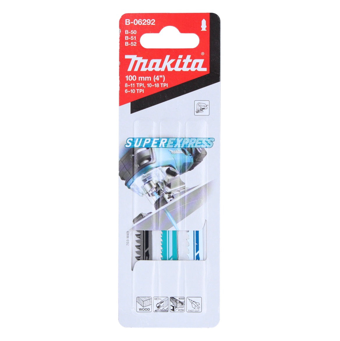 Makita B-06292 Stichsägeblatt Set 3 tlg. 77 mm Holz / Kunststoff / Metall - Toolbrothers