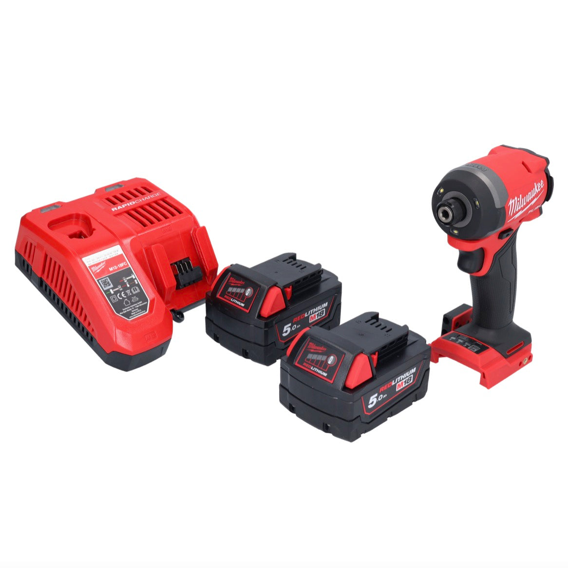 Milwaukee M18 FID3-502 Akku Schlagschrauber 18 V 1/4" 226 Nm Brushless + 2x Akku 5,0 Ah + Ladegerät - Toolbrothers