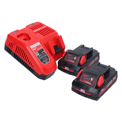 Milwaukee M18 BQSS-302 Akku Schwingschleifer 18 V 113 x 104 mm Brushless + 2x Akku 3,0 Ah + Ladegerät - Toolbrothers