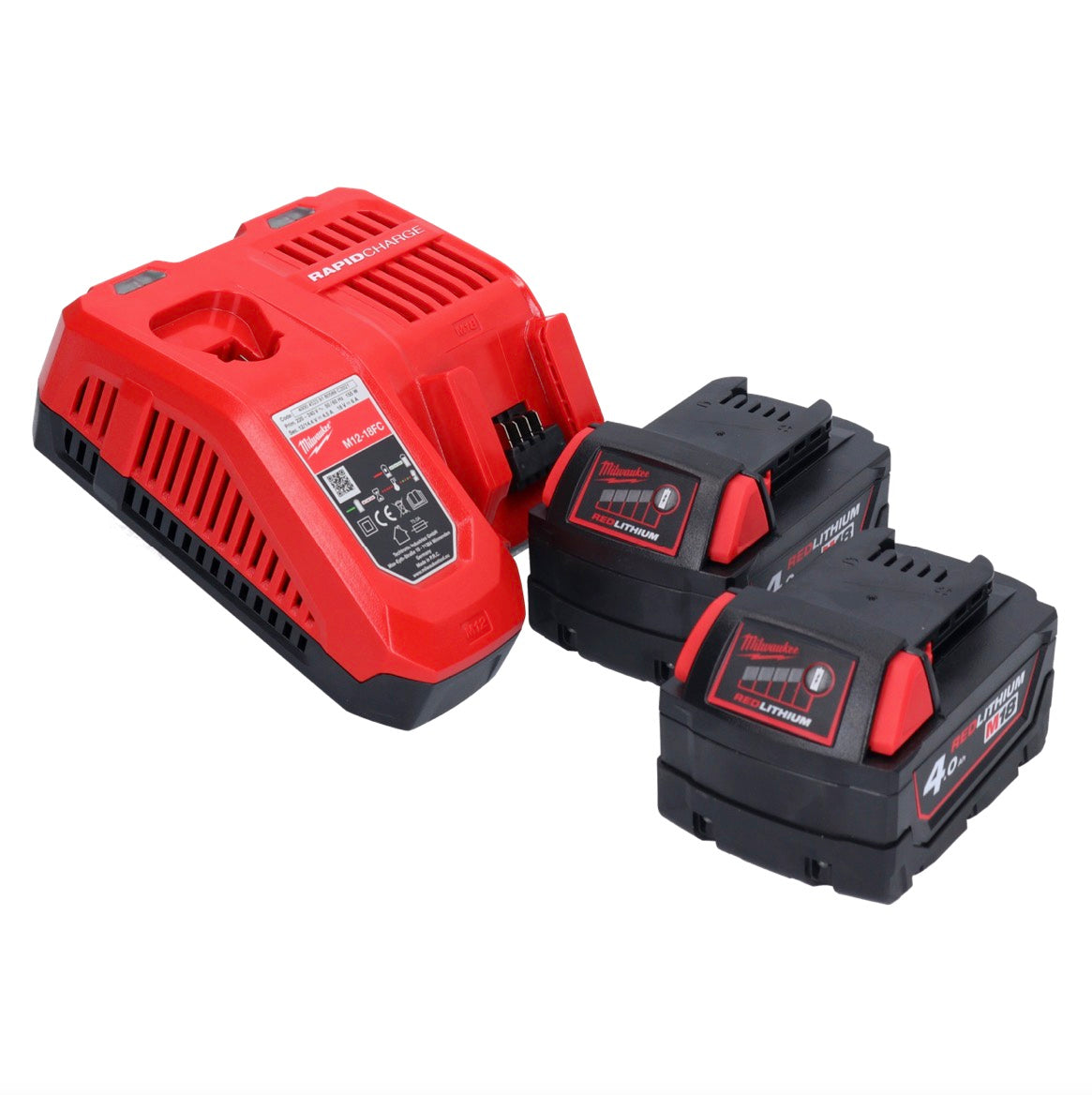 Milwaukee M18 BQSS-402 Akku Schwingschleifer 18 V 113 x 104 mm Brushless + 2x Akku 4,0 Ah + Ladegerät